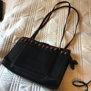 Brighton Black and Brown Shoulder Bag